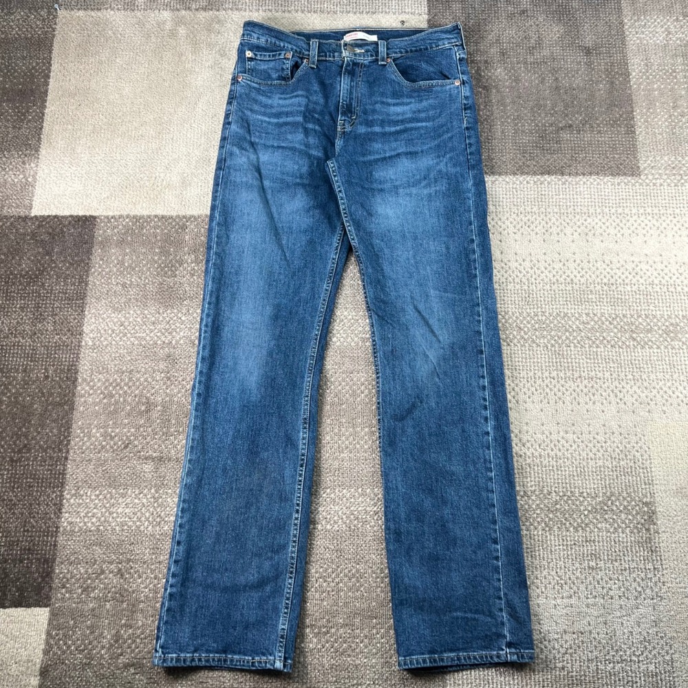 Levi Strauss Mens Relaxed Fit Blue Denim Jeans 32x34 58985-0041 Whiskering